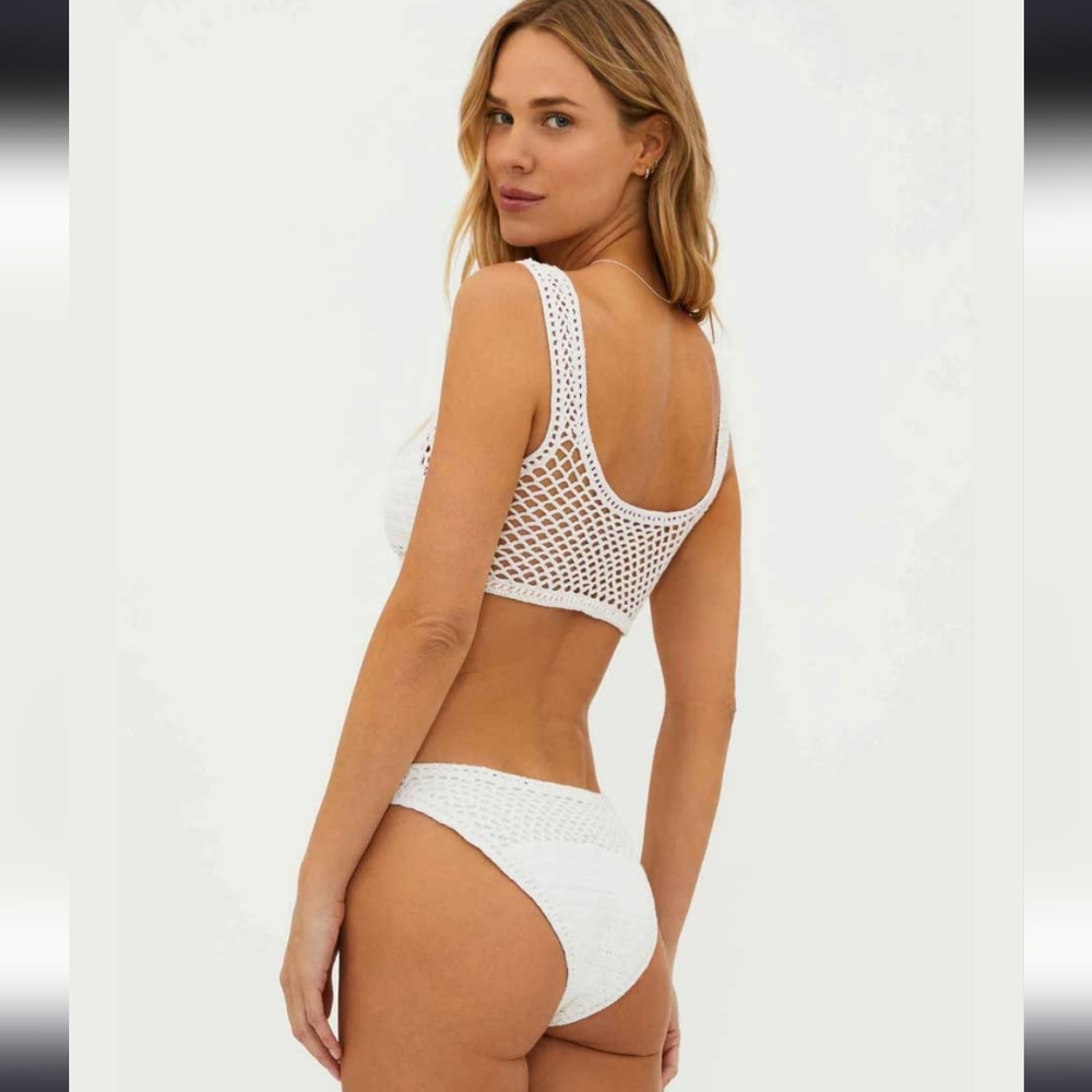 Beach Riot Kaylin Crocheted Bikini Bottom Size Small, New